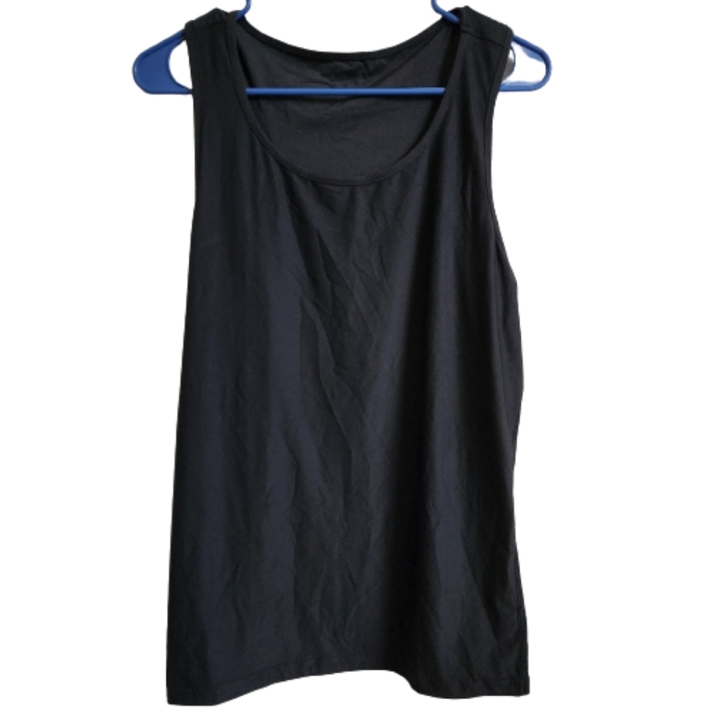 Womens Devops Black Sleeveless Tank Top, Size Large